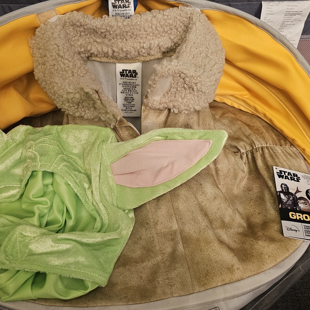 Star Wars Grogu Kids Costume - Green and Brown